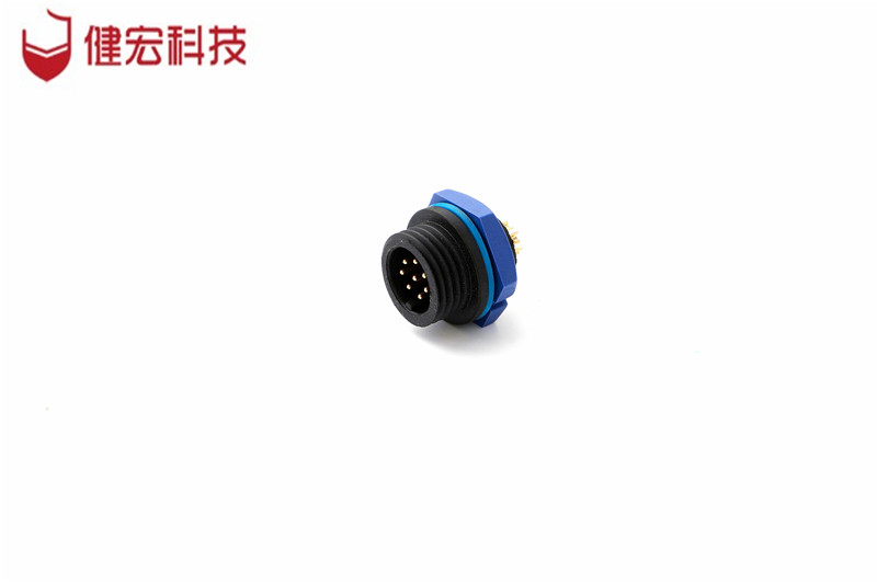 KM12J207鑄線(xiàn)式對(duì)接公插座